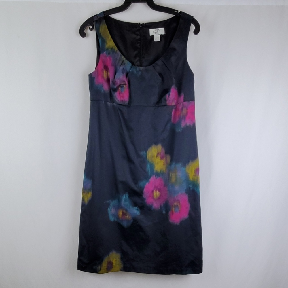 LOFT Ann Taylor Lined Fitted Sheath Dress 4 petite